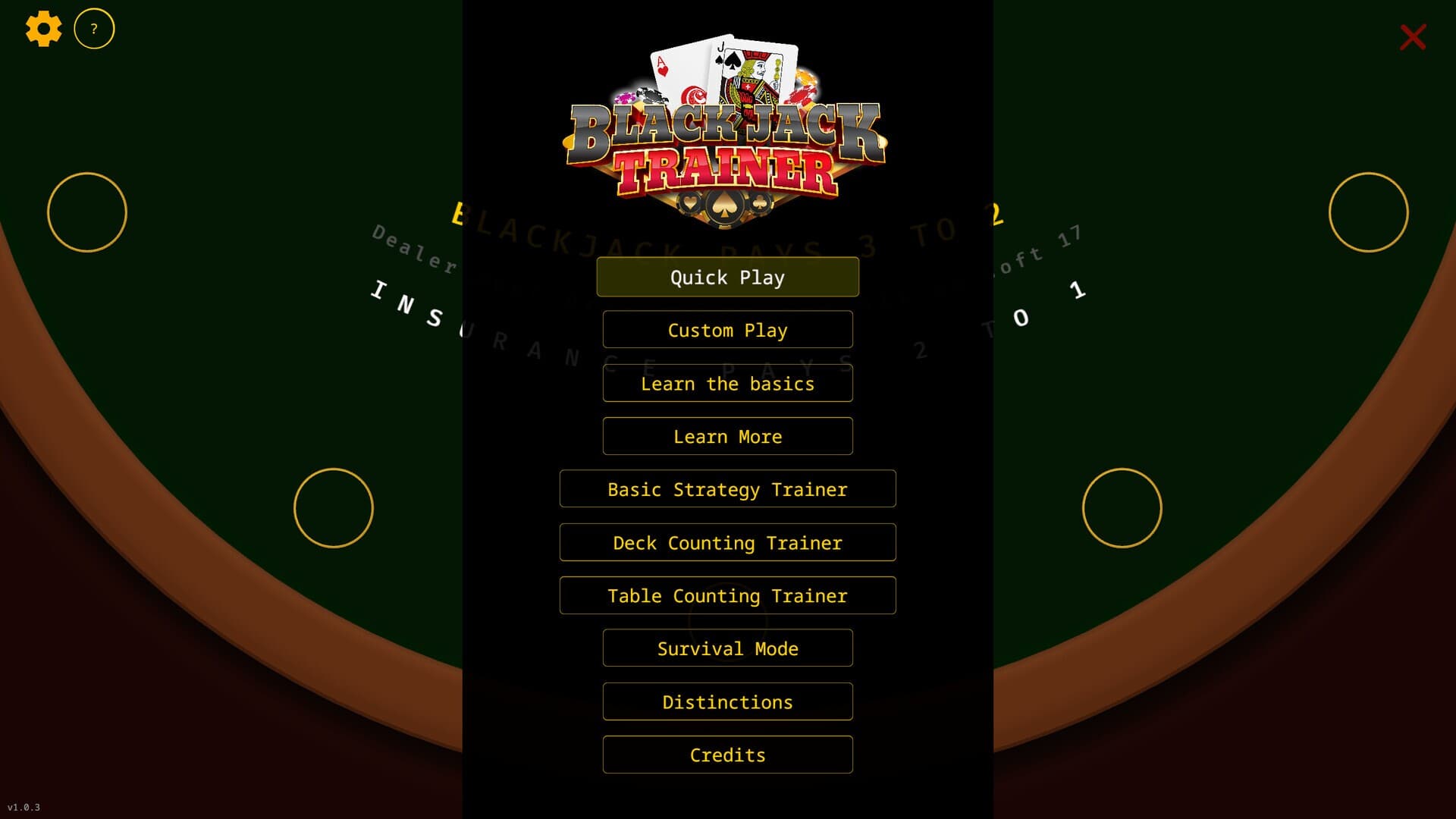 BlackJack Trainer screenshot 1