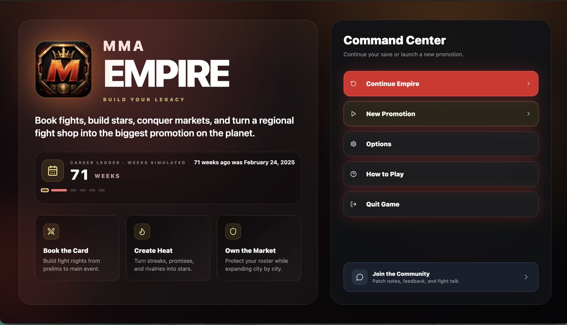 MMA Empire screenshot 1