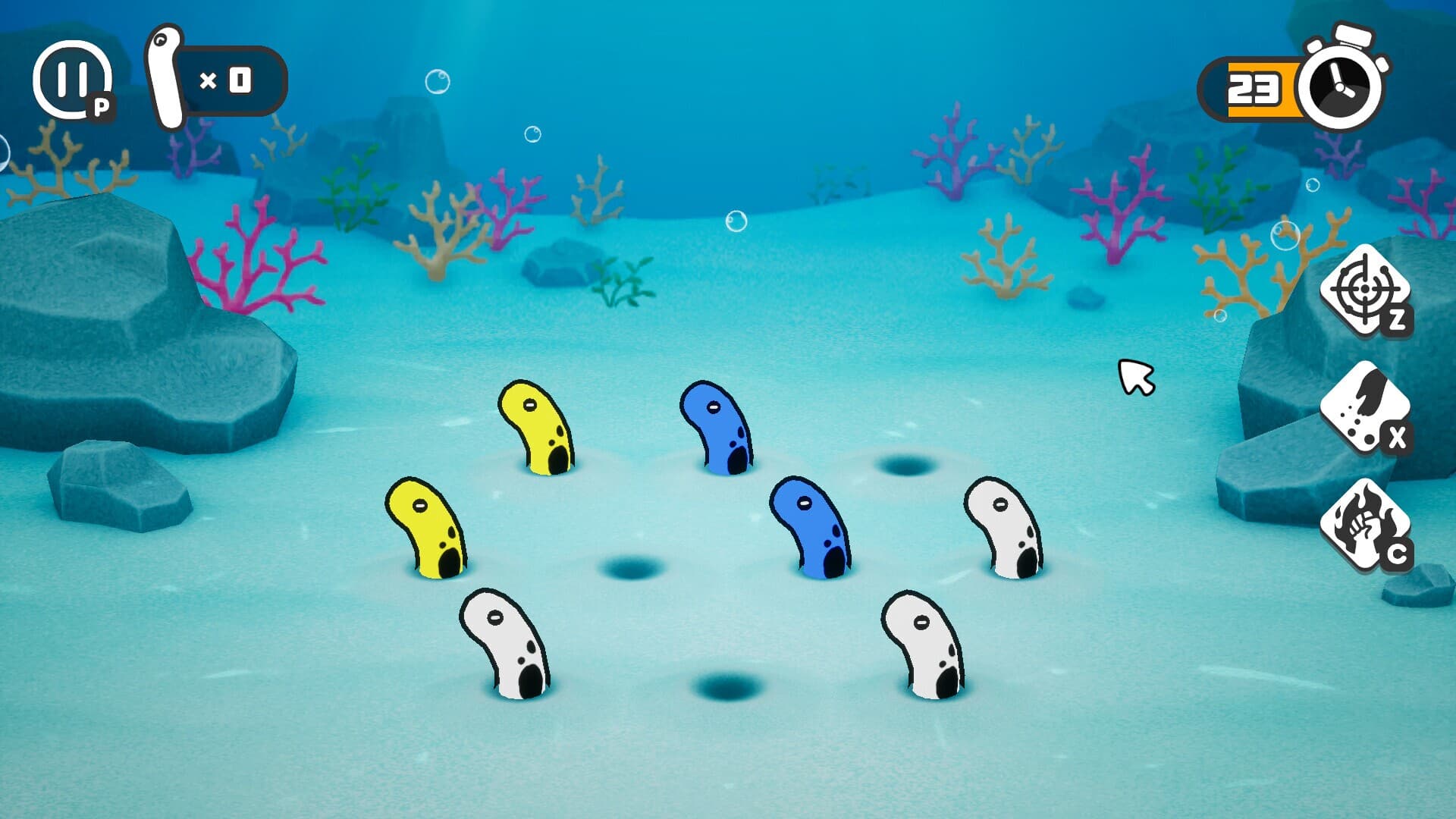 Pull Out! Spotted Garden Eels screenshot 1
