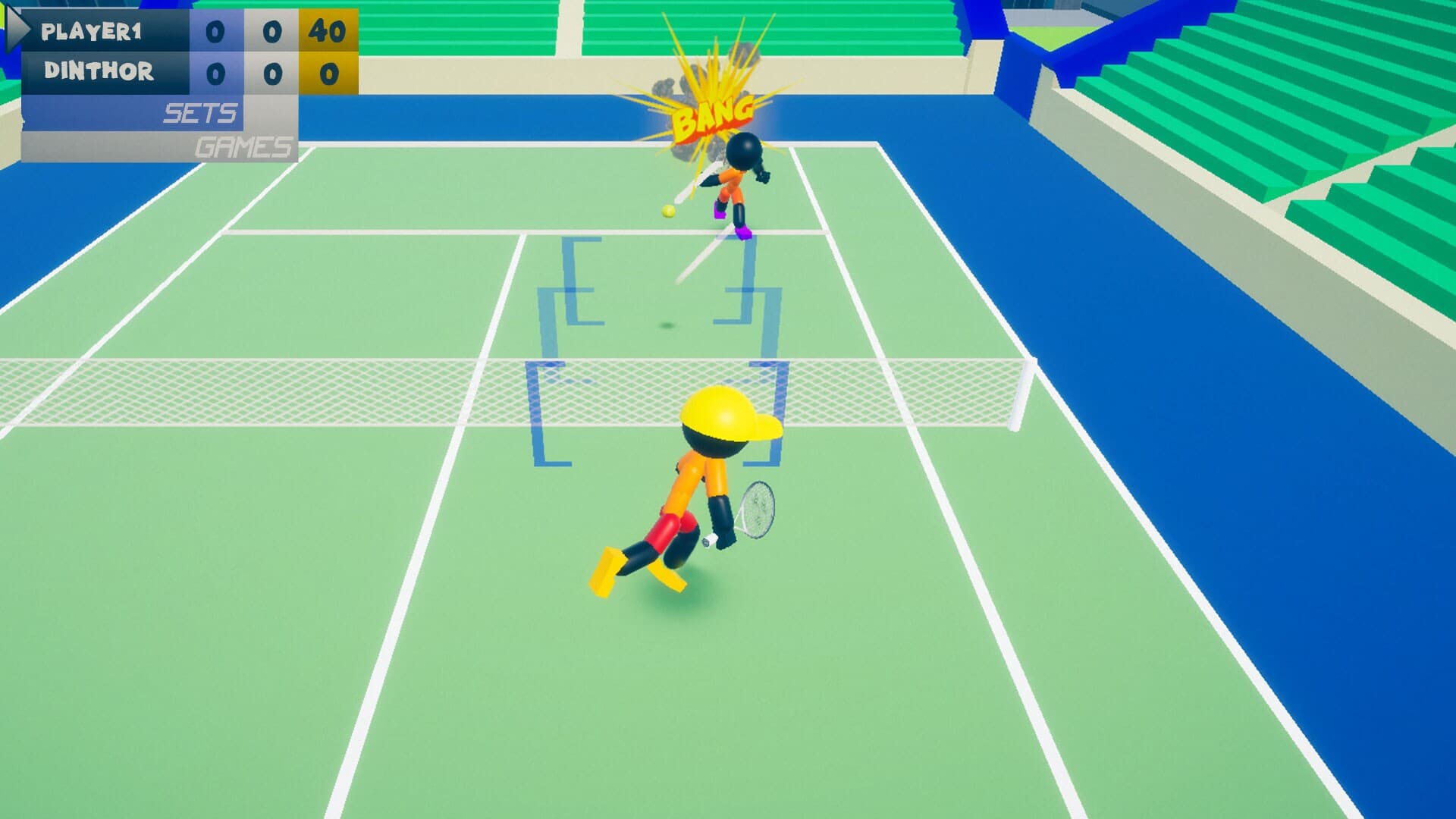 Stickman 3D Tennis DELUXE screenshot 1
