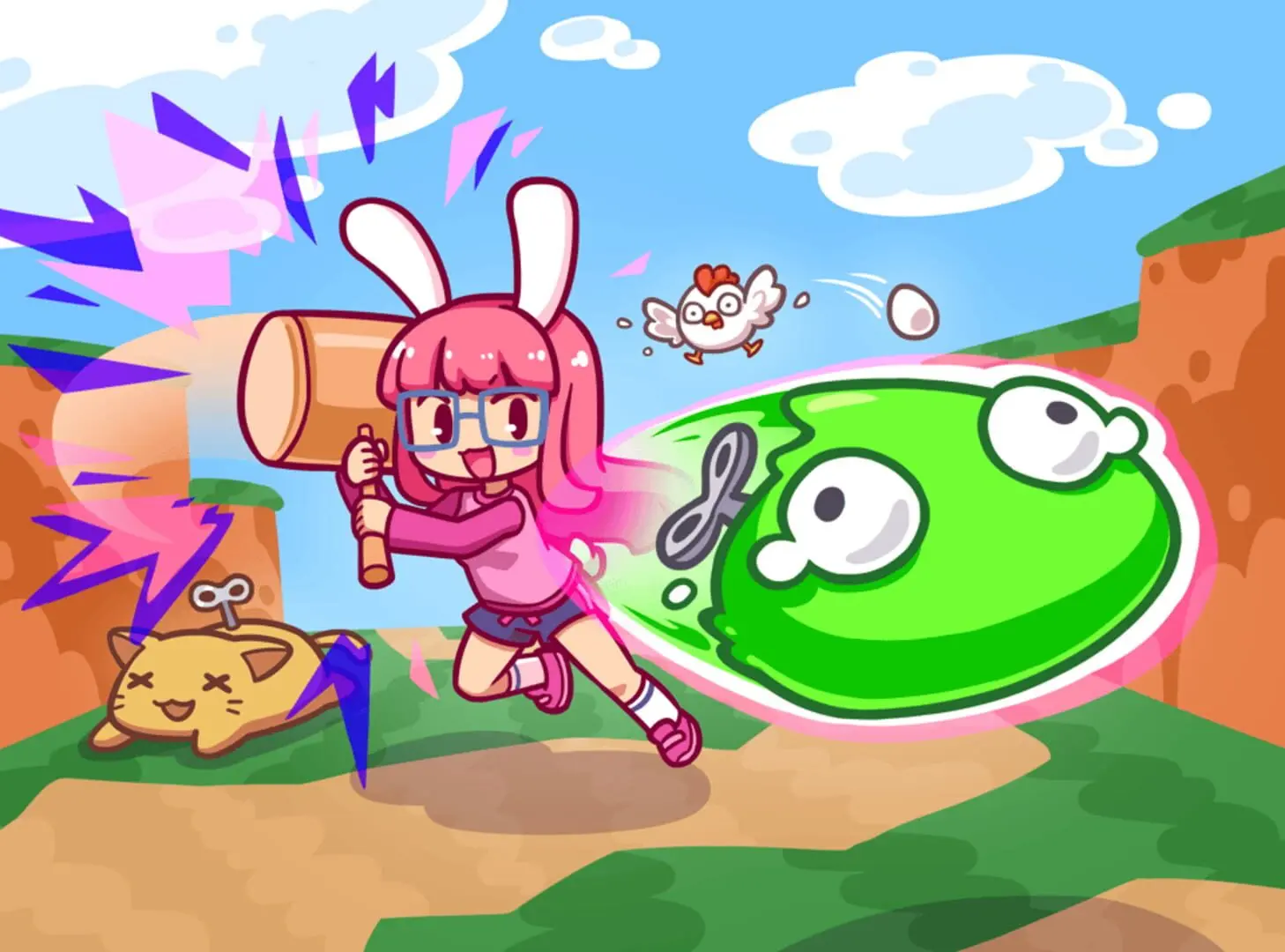 Hyper Bun Buster: Rocket Hammer Action