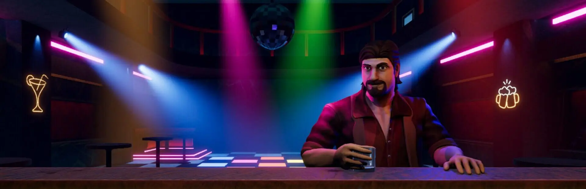 Under the Disco Lights: 80's Bar Simulator