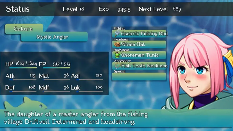 Mystic Fishing: A Fantasy Fishing RPG screenshot 1