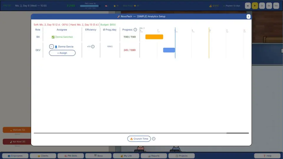 Project Manager Sim screenshot 1